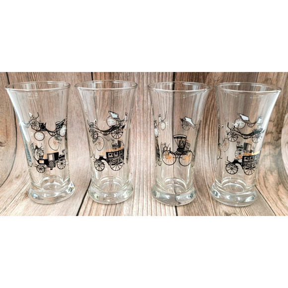 Libbey Horseless Carriage 3 oz. Flat Tumbler Shooter Glass LRS137 Set of 4 Glass - Picture 1 of 9
